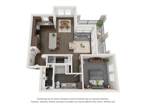 Nine 50 A8 luxury floor Plan 1 bed 1 bath